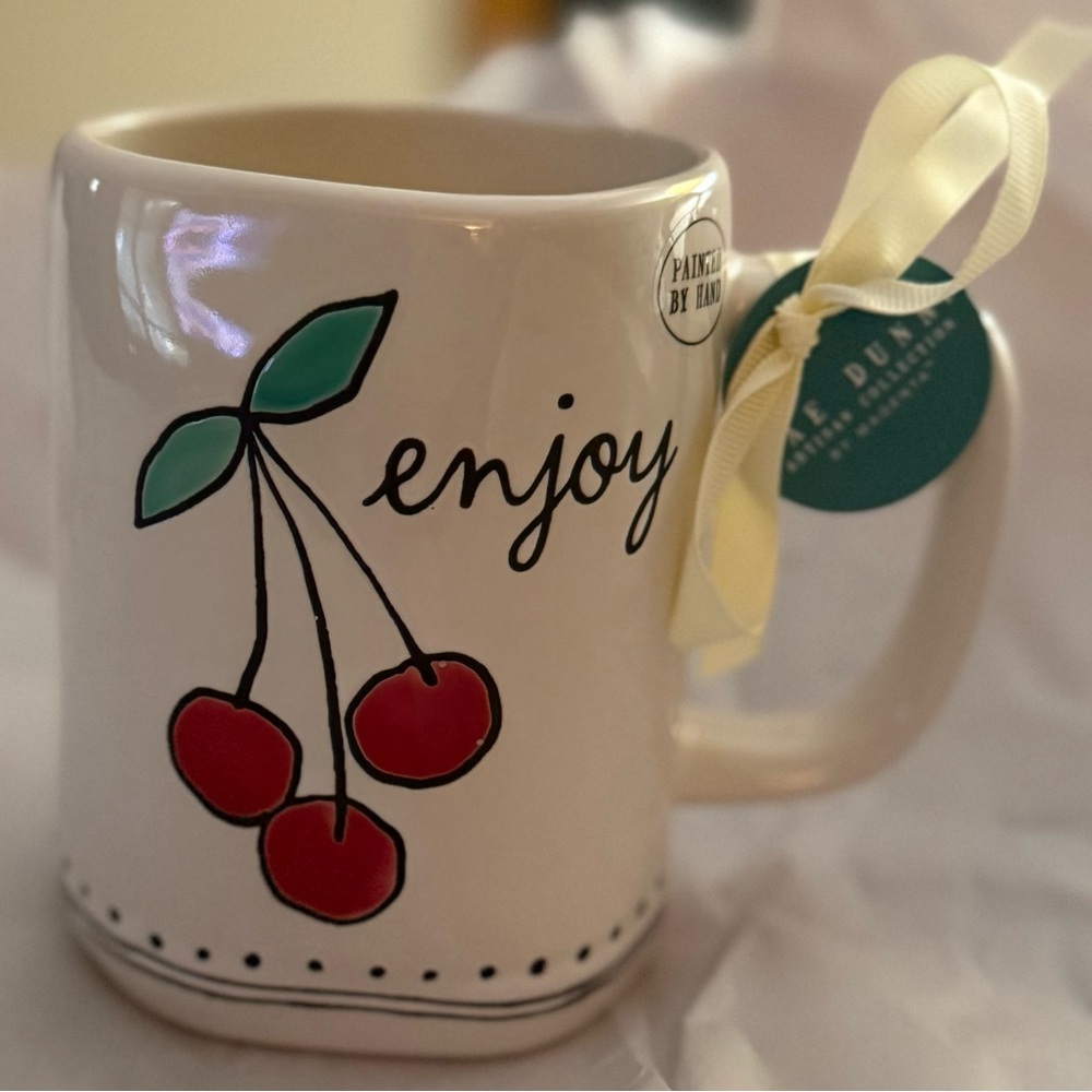 Rae Dunn ENJOY Mug with Cherries